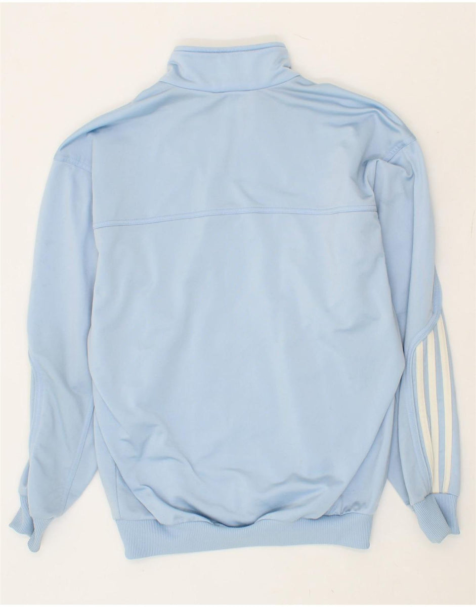 ADIDAS Mens Tracksuit Top Jacket UK 34 36 Small Blue Polyester Vintage Second Hand Clothing Online Messina Hembry