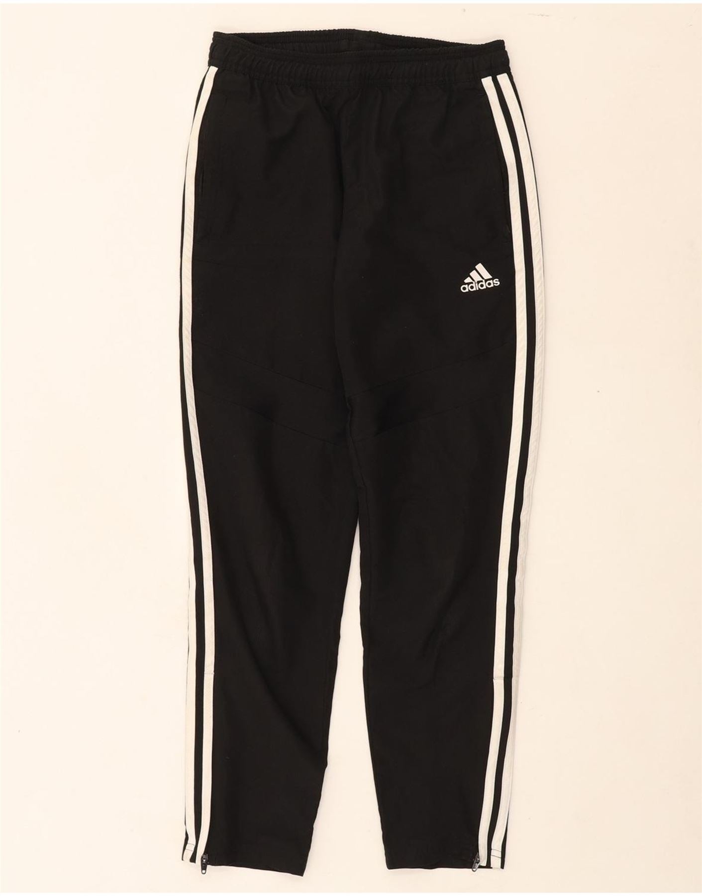 ADIDAS Boys Climalite Tracksuit Trousers Joggers 11-12 Years Black Vintage Adidas and Second-Hand Adidas from Messina Hembry