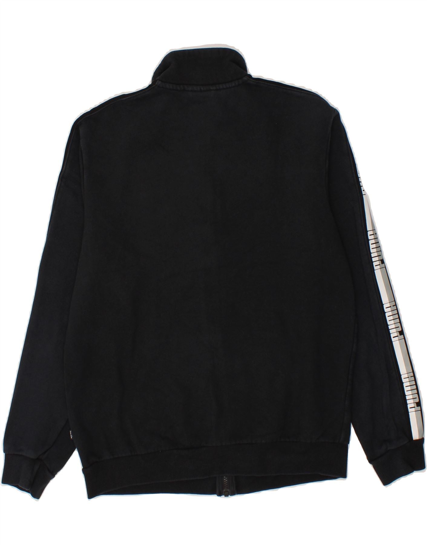 PUMA Mens Graphic Tracksuit Top Jacket Medium Navy Blue Cotton Vintage Puma and Second-Hand Puma from Messina Hembry