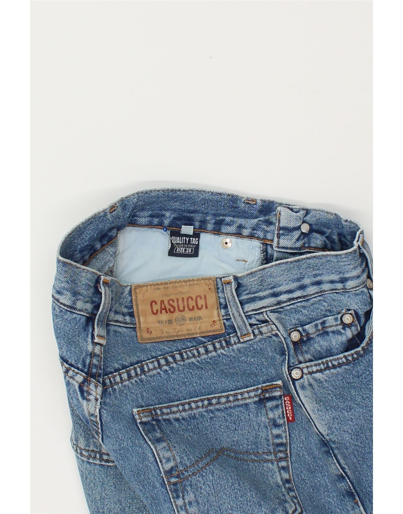 CASUCCI Womens Tapered Jeans  W28 L30 Blue Cotton Vintage Casucci and Second-Hand Casucci from Messina Hembry