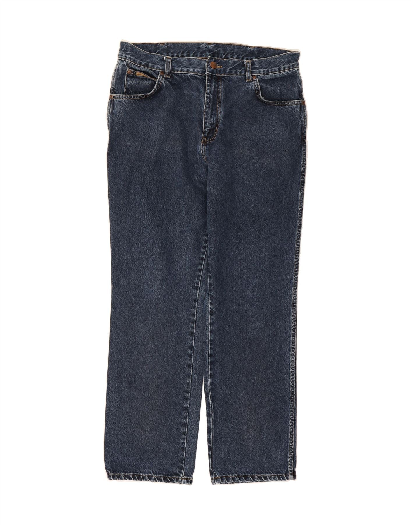 WRANGLER Mens Texas Straight Jeans W36 L30 Blue Cotton Vintage Wrangler and Second-Hand Wrangler from Messina Hembry