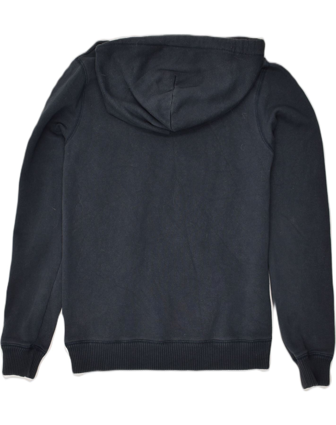 JACK WILLS Womens Graphic Hoodie Jumper UK 10 Small  Navy Blue Cotton | Vintage Jack Wills | Thrift | Second-Hand Jack Wills | Used Clothing | Messina Hembry