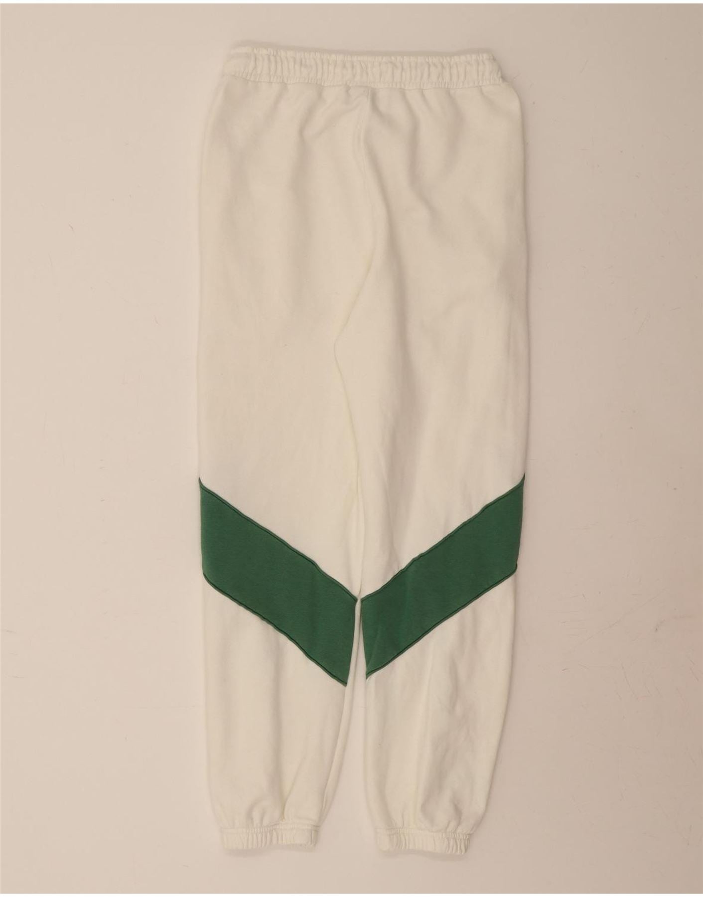 ELLESSE Womens Tracksuit Trousers Joggers UK 10 Small  Off White Vintage Ellesse and Second-Hand Ellesse from Messina Hembry