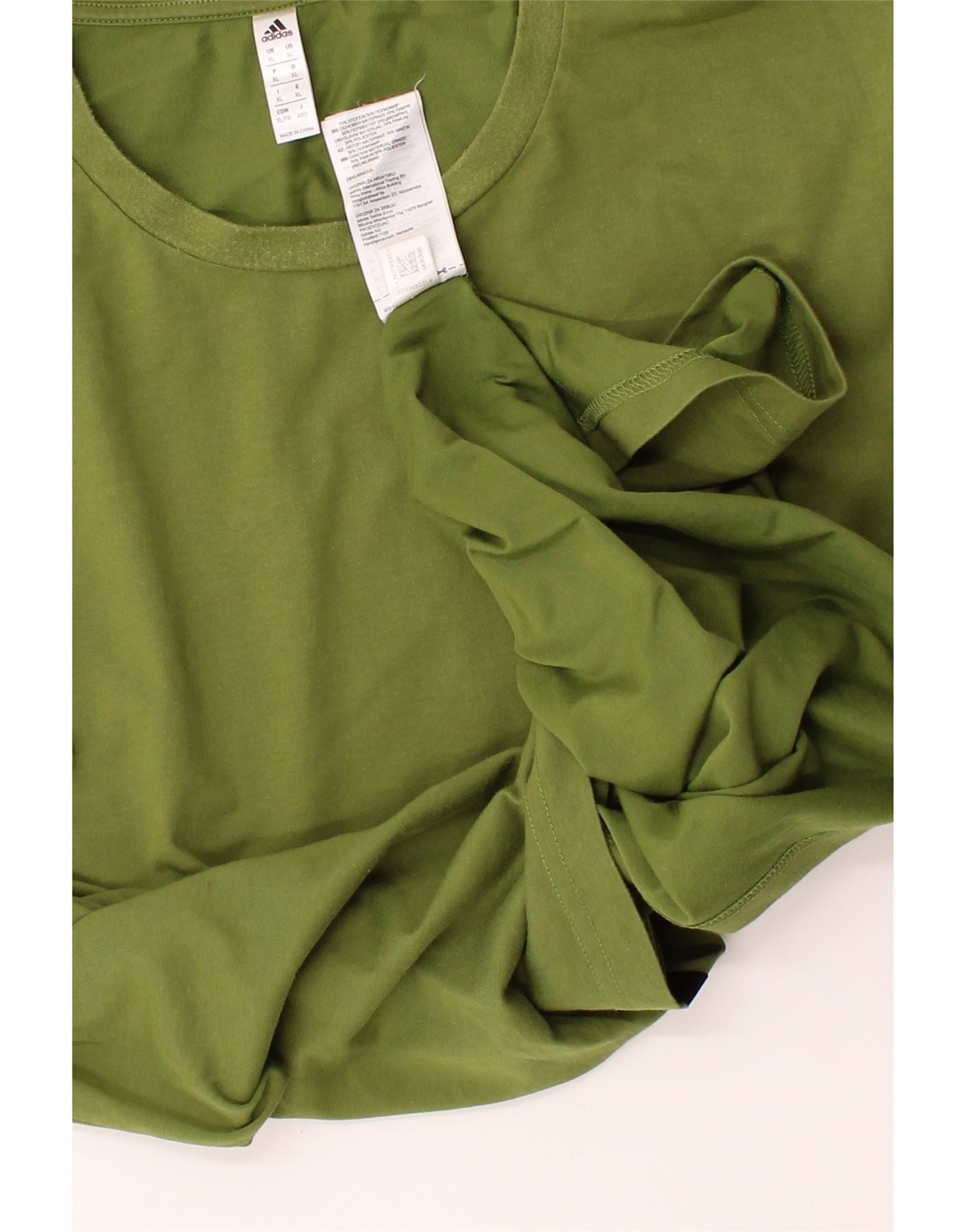 ADIDAS Mens Graphic T-Shirt Top XL Green Cotton Vintage Adidas and Second-Hand Adidas from Messina Hembry