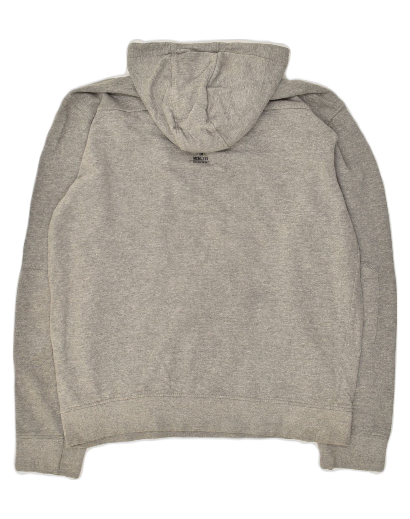 JACK & JONES Mens Zip Neck Hoodie Jumper XL Grey Cotton | Vintage Jack & Jones | Thrift | Second-Hand Jack & Jones | Used Clothing | Messina Hembry