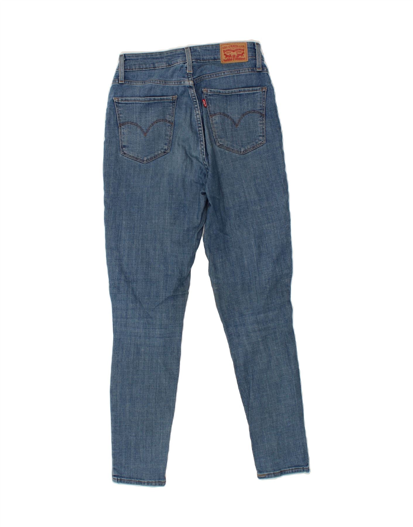 LEVI'S Womens 721 High Rise Skinny Jeans W27 L30  Blue Cotton Vintage Levi's and Second-Hand Levi's from Messina Hembry