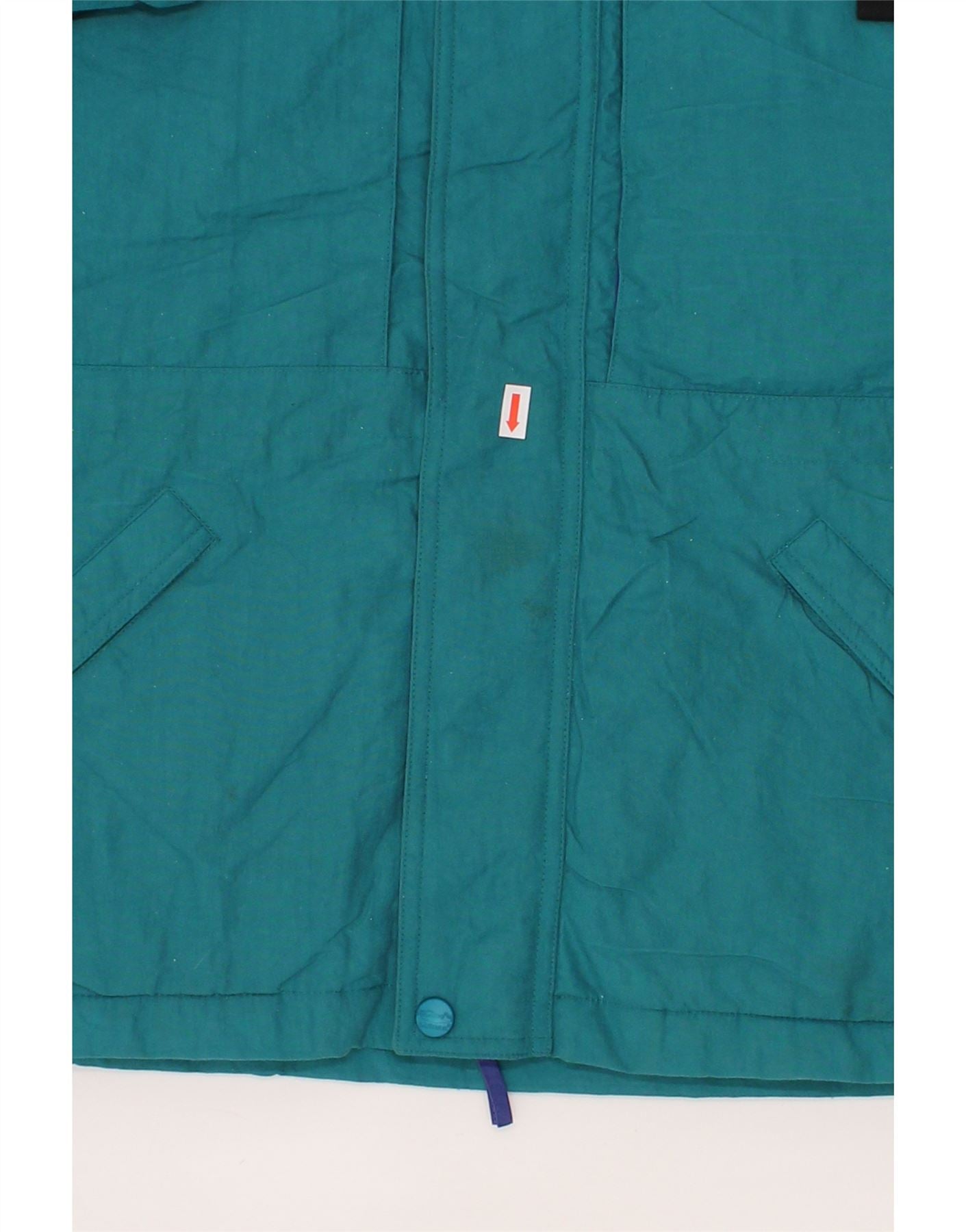 L.L.BEAN Boys Hooded Windbreaker Jacket 14-15 Years Large Blue Polyester Vintage L.L.Bean and Second-Hand L.L.Bean from Messina Hembry