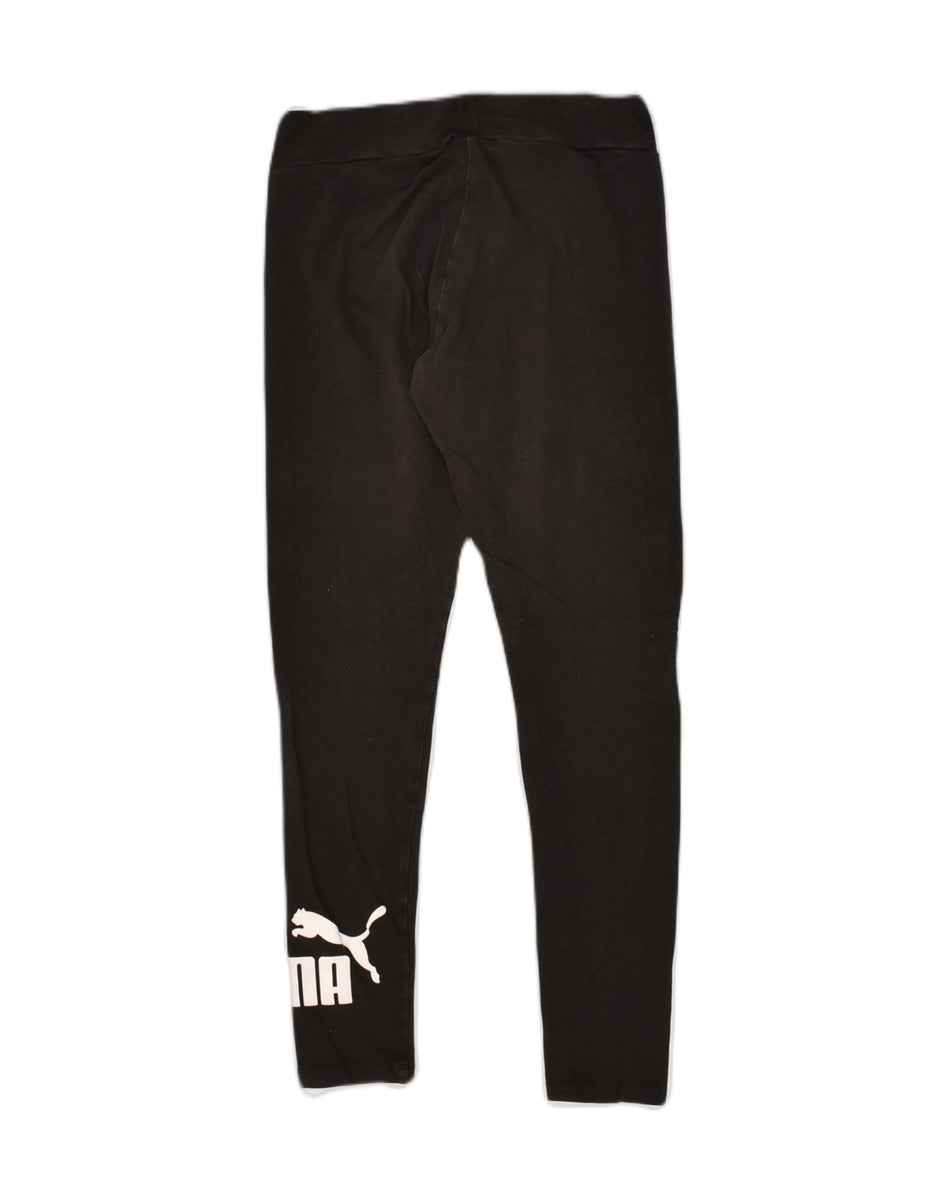 Damskie legginsy PUMA UK 8 Small, czarne, bawełniane