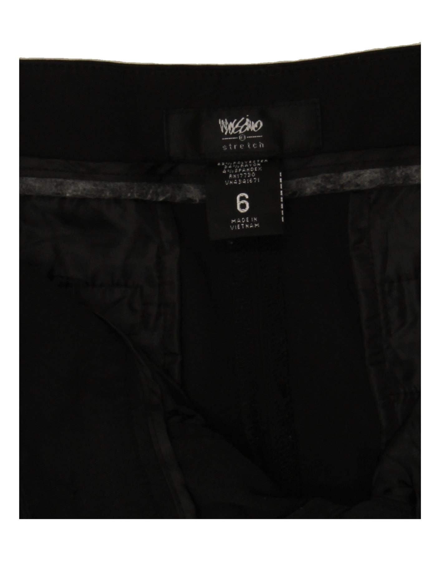 MOSSIMO Womens Straight Capri Trousers US 6 Medium W28 L20 Black Polyester Vintage Mossimo and Second-Hand Mossimo from Messina Hembry