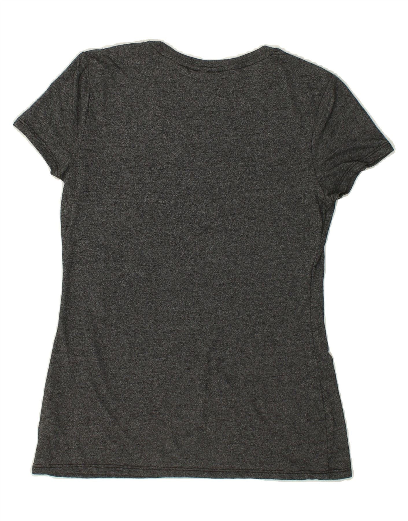 MOSSIMO Womens T-Shirt Top UK 12 Medium Grey Rayon Vintage Mossimo and Second-Hand Mossimo from Messina Hembry