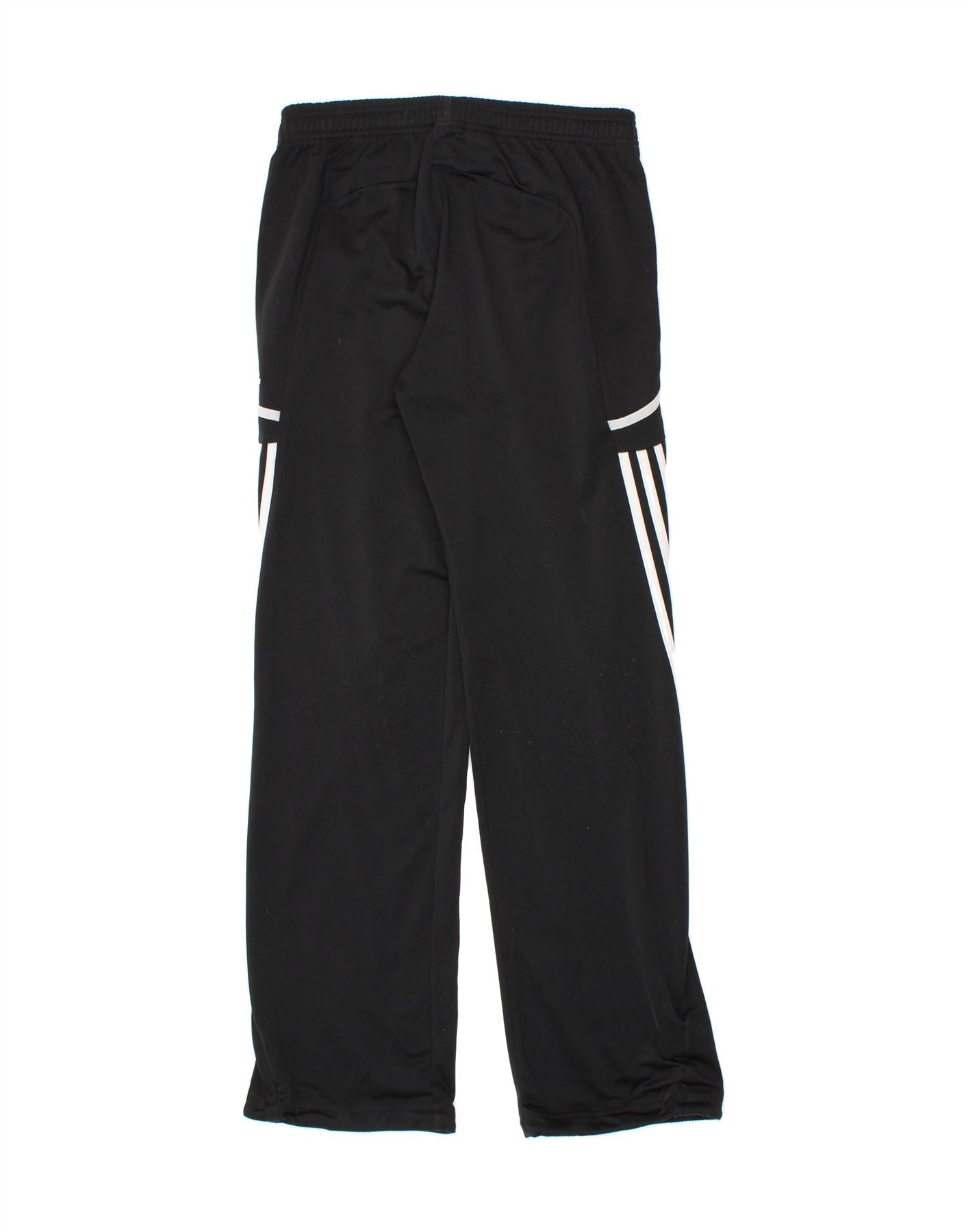 ADIDAS Boys Tracksuit Trousers 15-16 Years  Black Polyester Vintage Adidas and Second-Hand Adidas from Messina Hembry