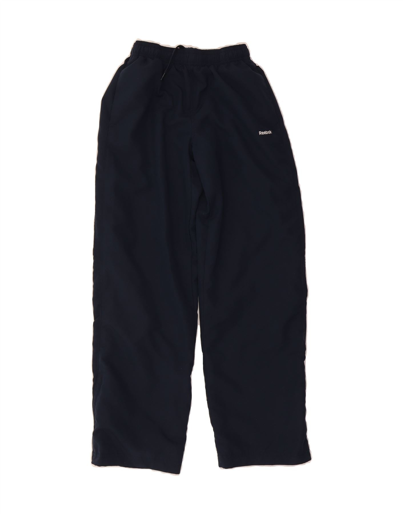 REEBOK Boys Tracksuit Trousers 11-12 Years  Navy Blue Polyester Vintage Reebok and Second-Hand Reebok from Messina Hembry