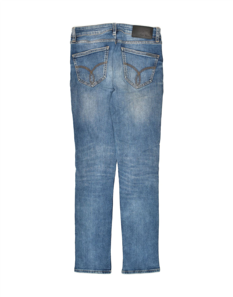 CALVIN KLEIN Womens Distressed Slim Jeans W30 L32 Blue Cotton | Vintage Calvin Klein | Thrift | Second-Hand Calvin Klein | Used Clothing | Messina Hembry 