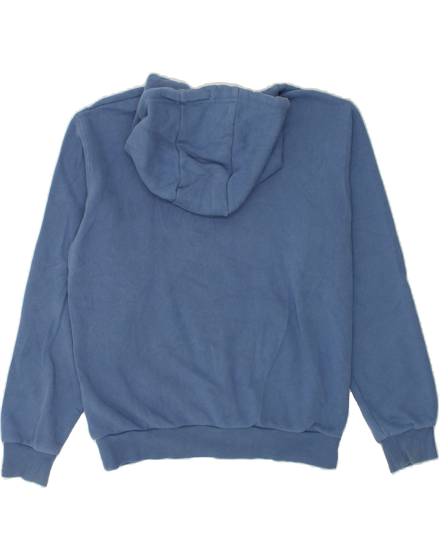 ELLESSE Womens Graphic Hoodie Jumper UK 10 Small  Blue Cotton | Vintage Ellesse | Thrift | Second-Hand Ellesse | Used Clothing | Messina Hembry