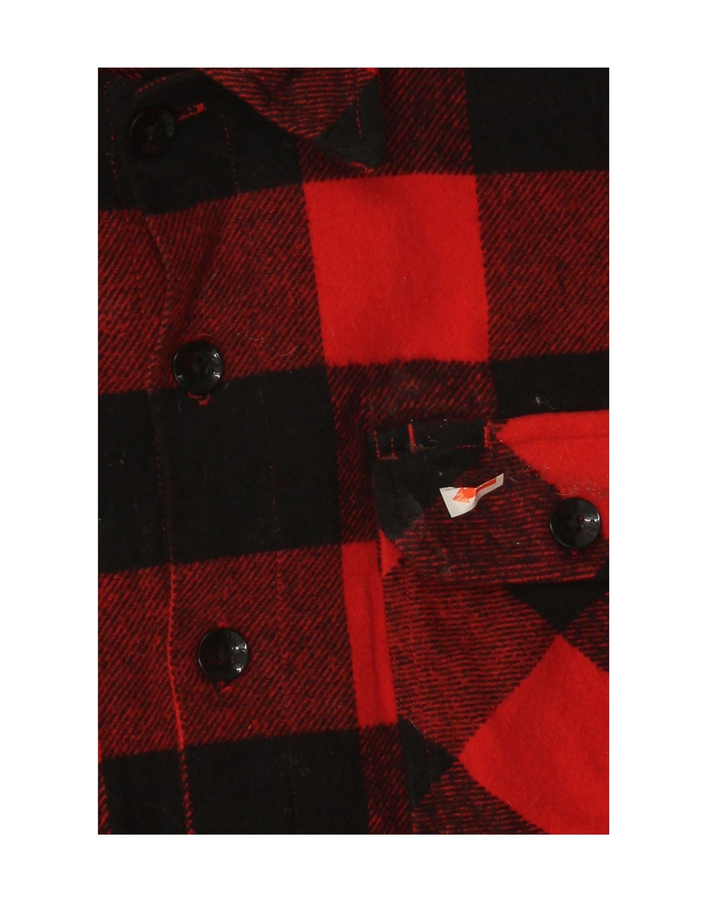 DICKIES Mens Flannel Shirt Medium Red Check Vintage Dickies and Second-Hand Dickies from Messina Hembry