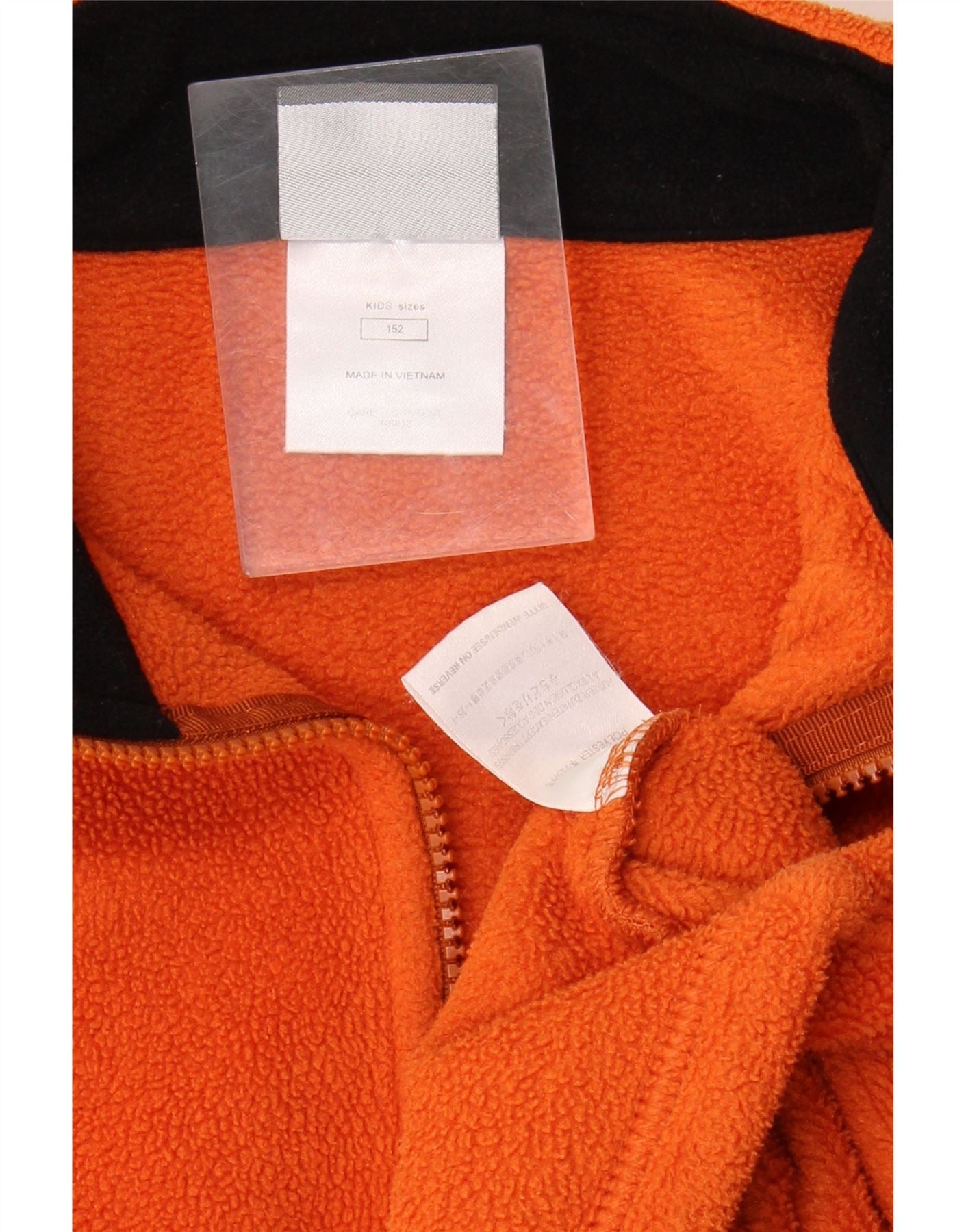 JACK WOLFSKIN Girls Graphic Fleece Jacket 11-12 Years Orange Polyester Vintage Jack Wolfskin and Second-Hand Jack Wolfskin from Messina Hembry