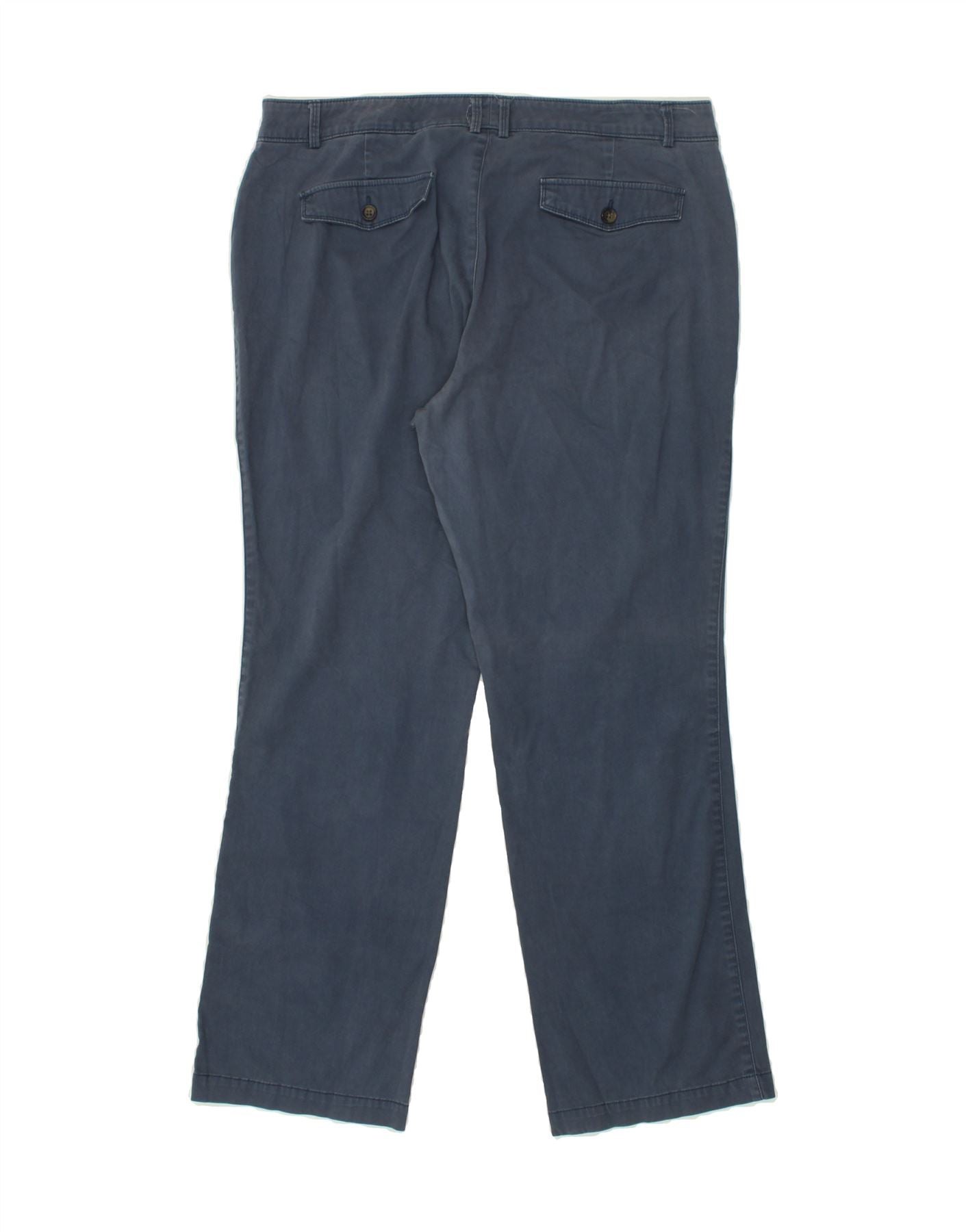 DOCKERS Womens Straight Casual Trousers US 16 2XL W36 L30  Navy Blue Vintage Dockers and Second-Hand Dockers from Messina Hembry