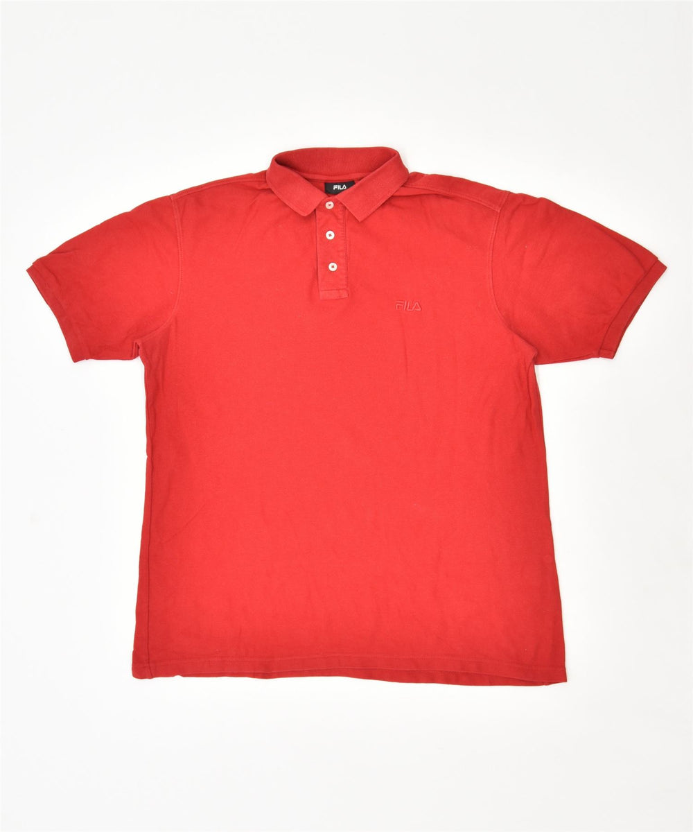 Red and green store fila shirt