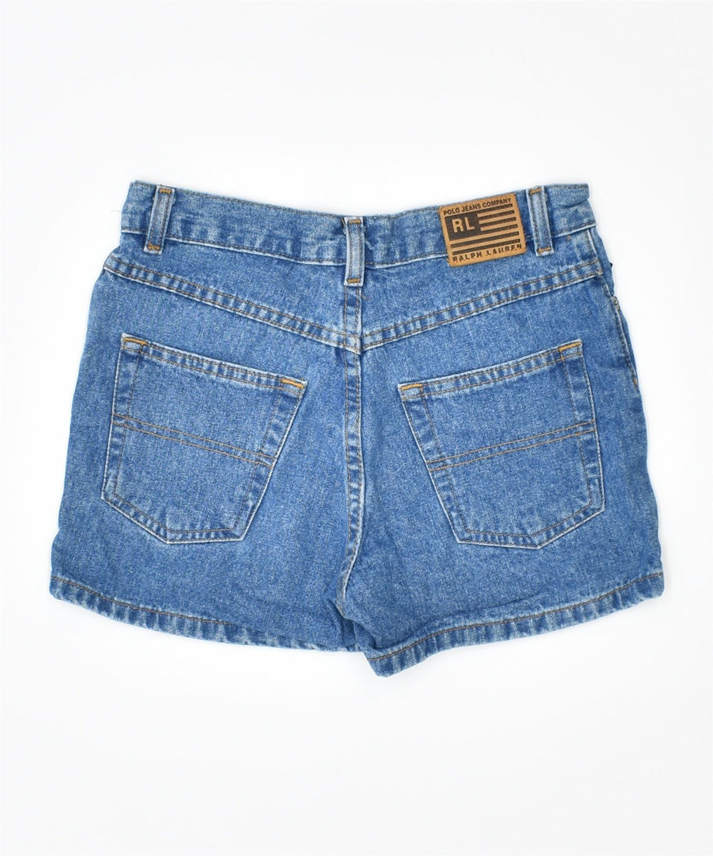 POLO RALPH LAUREN Boys Denim Shorts 11 12 Years W26 Blue Cotton Vintage Second Hand Clothing Online Messina Hembry