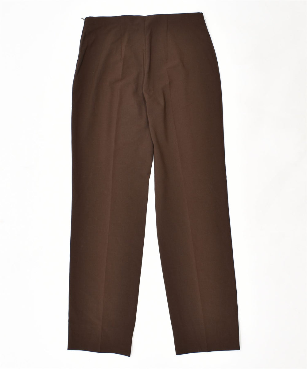EDDIE BAUER Womens Curvy Curvy Cropped Trousers US 6 Medium W30 L24 Khaki, Vintage & Second-Hand Clothing Online
