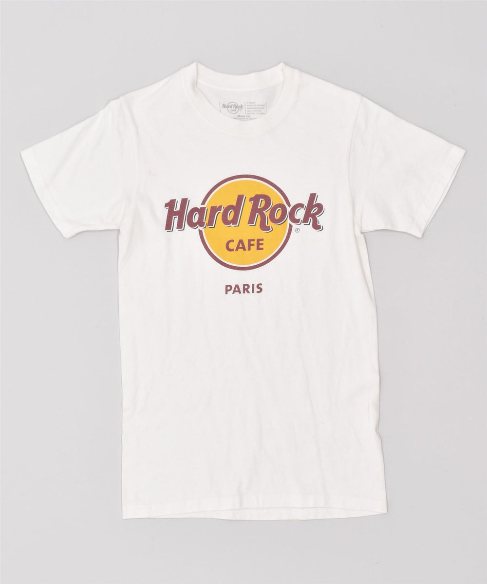 Hard Rock Mens Paris Graphic T-Shirt Top XS Cotone Bianco | Abbigliamento  Vintage e di Seconda Mano Online | Messina Hembry