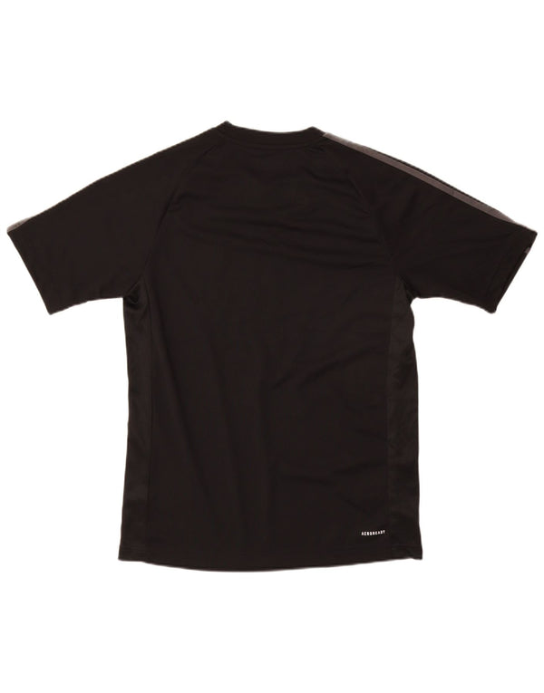 Adidas Mens Aeroready Graphic T-Shirt Top Small Black Polyester