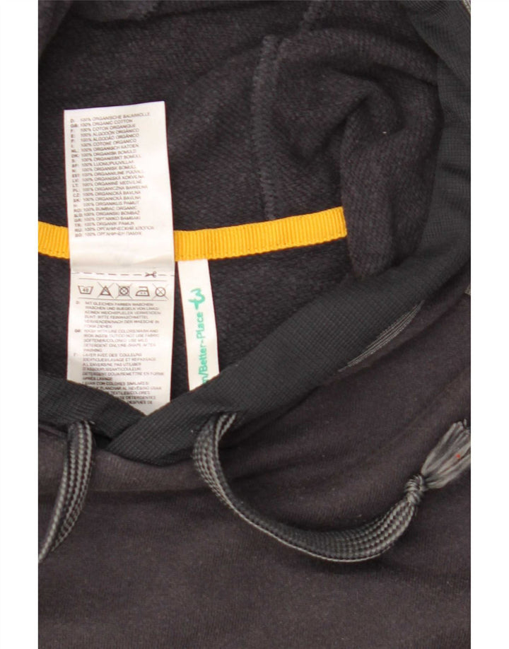 Adidas Mens Hoodie Jumper Medium Black Colourblock Cotton