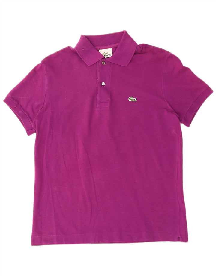 Lacoste Mens Polo Shirt Size 3 Small Purple Cotton