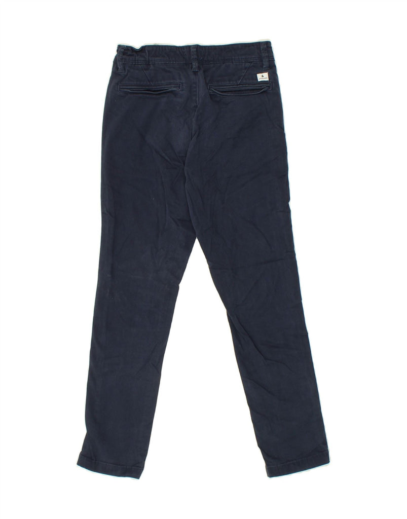 JACK & JONES Boys Slim Chino Trousers 9-10 Years W24 L24  Navy Blue Cotton Vintage Jack & Jones and Second-Hand Jack & Jones from Messina Hembry 