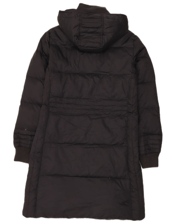 Playlife Womens Hooded Padded Coat UK 12 Medium Black Polyamide