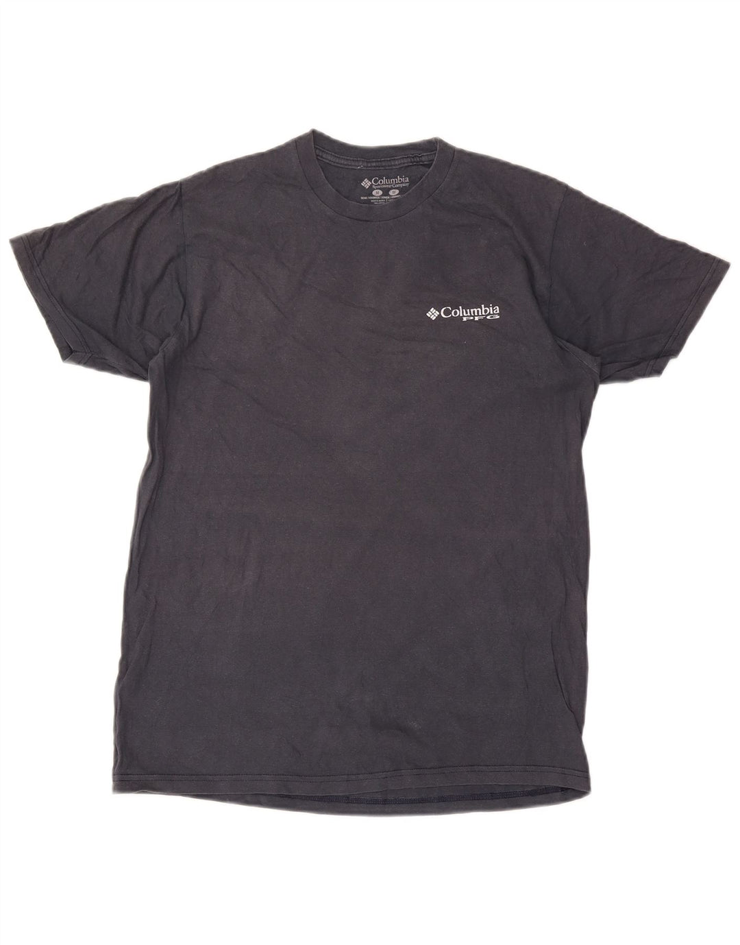 Columbia Mens Graphic T-Shirt Top Medium Grey Cotton