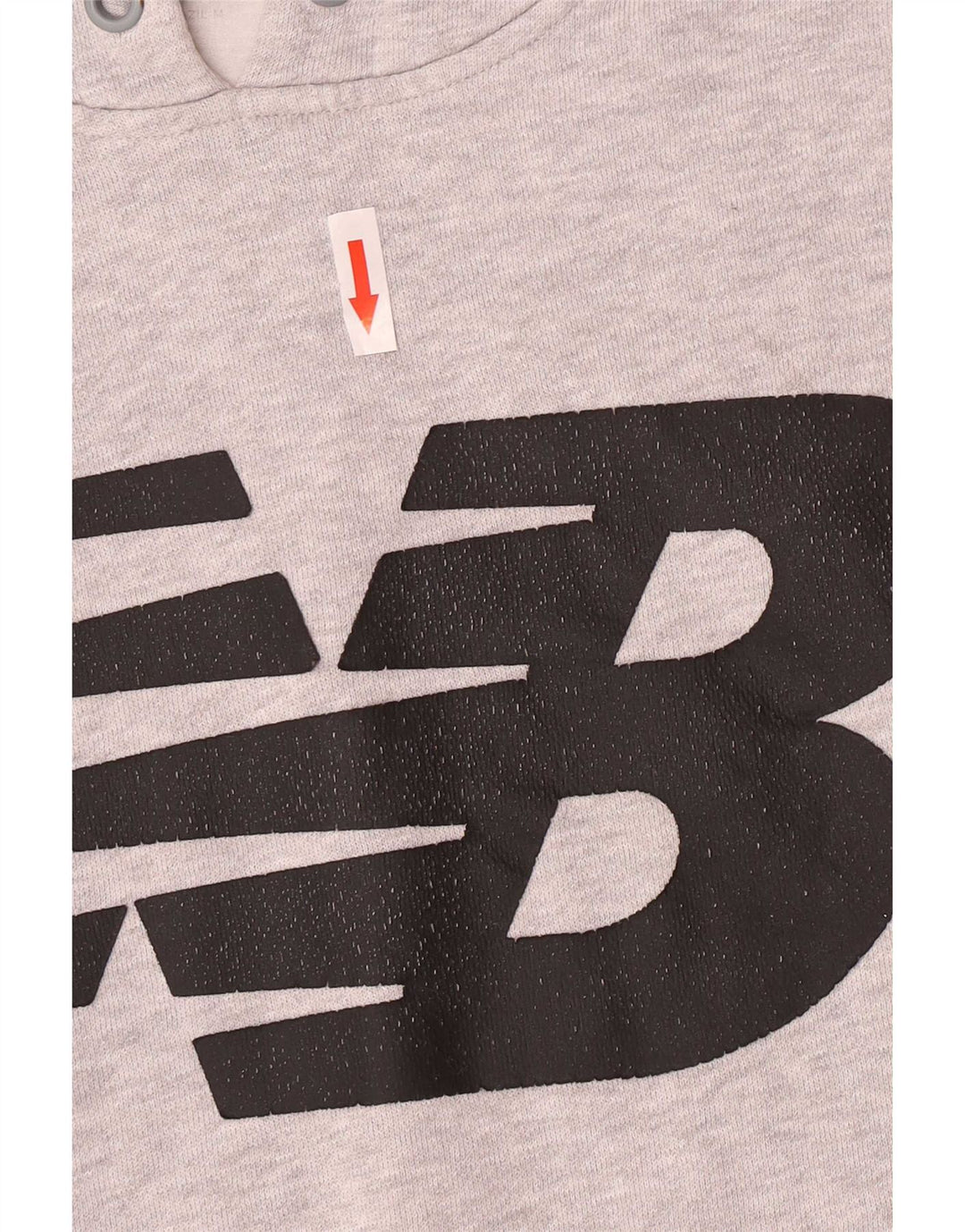 New Balance Mens Graphic Hoodie Jumper Medium Grey Cotton