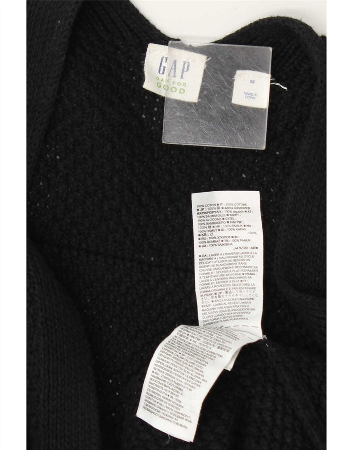 Gap Womens Open Cardigan Sweater UK 14 Medium Navy Blue Cotton