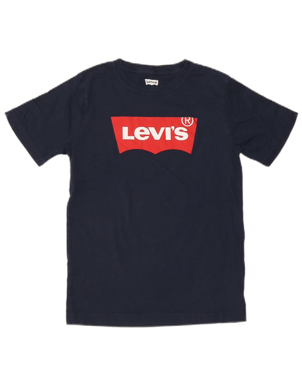 Levi's Boys Graphic T-Shirt Top 13-14 Years Navy Blue Cotton
