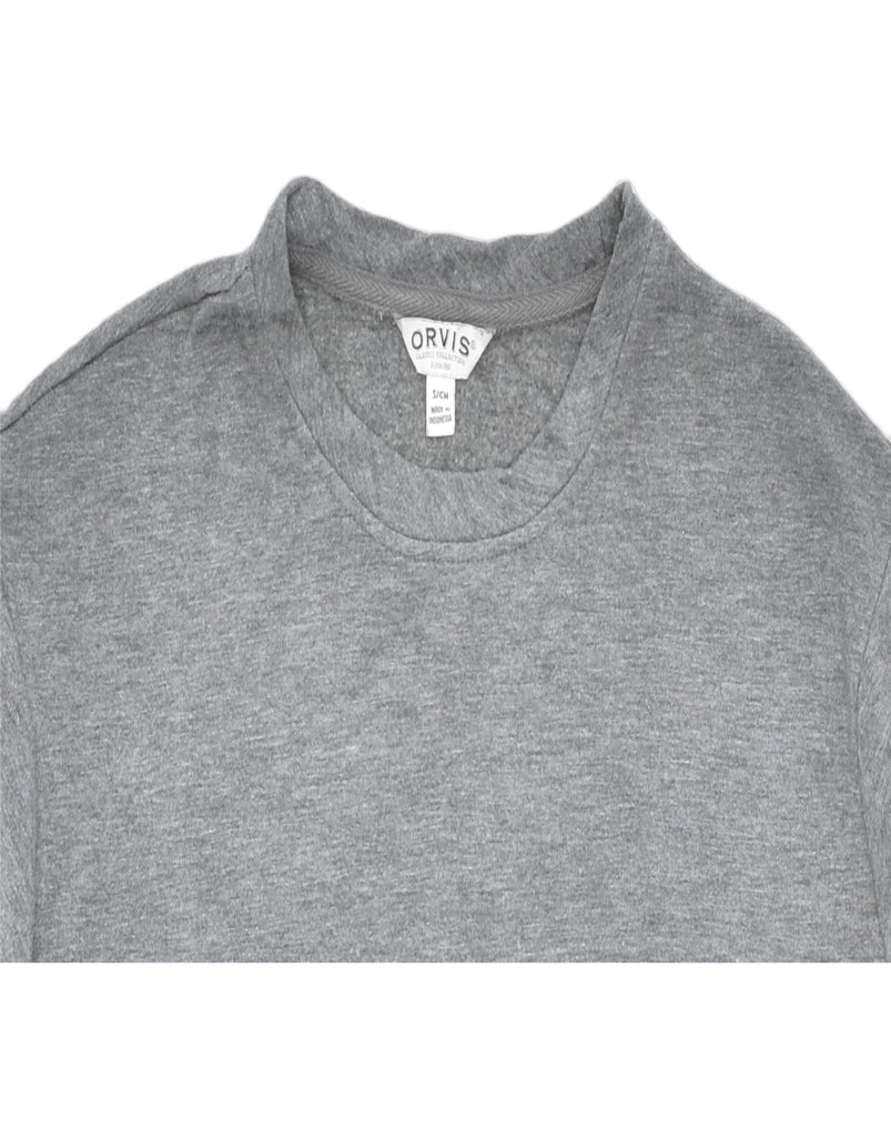 ORVIS Mens Sweatshirt Jumper Small Grey Modal | Vintage | Thrift | Second-Hand | Used Clothing | Messina Hembry 