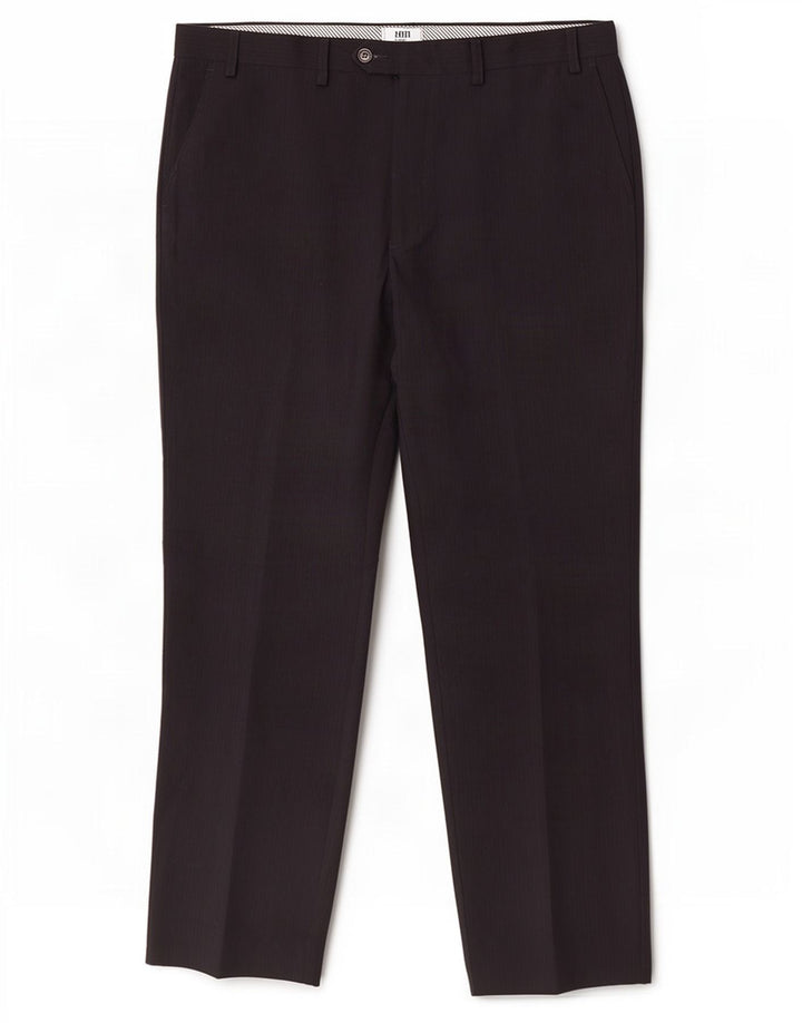 Marks & Spencer Mens Straight Suit Trousers W38 L33 Navy Blue Polyester