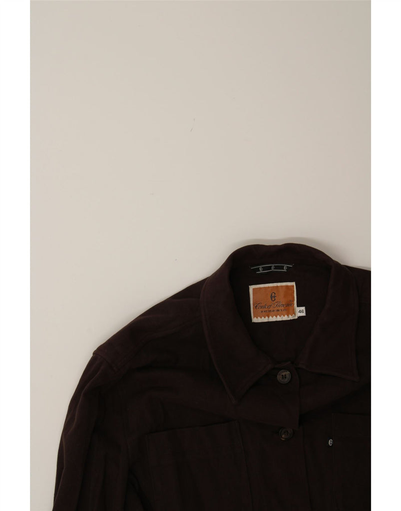 CONTE OF FLORENCE Womens Shirt IT 46 Large Brown Viscose Vintage Conte of Florence and Second-Hand Conte of Florence from Messina Hembry 