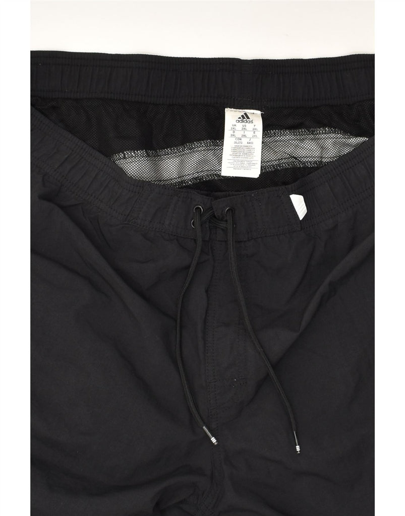 ADIDAS Mens Swimming Shorts 2XL Black Polyester | Vintage Adidas | Thrift | Second-Hand Adidas | Used Clothing | Messina Hembry 
