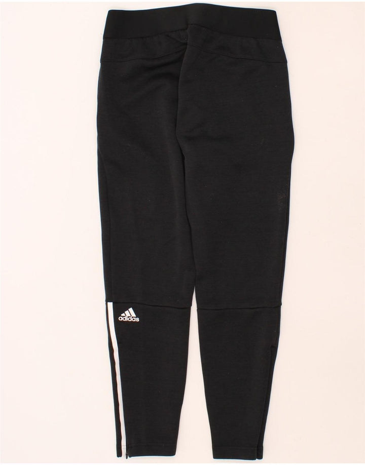 ADIDAS Womens Tracksuit Trousers UK 8/10 Small  Black Polyester Vintage Adidas and Second-Hand Adidas from Messina Hembry 