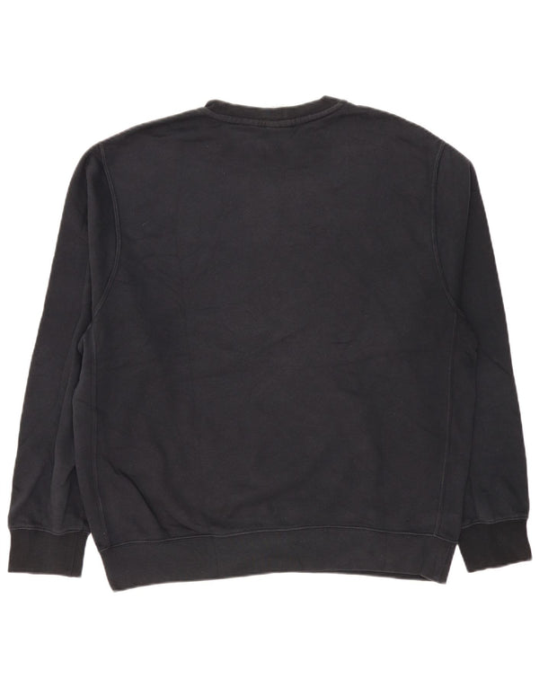 Nike Mens Sweatshirt Jumper Large Black Cotton