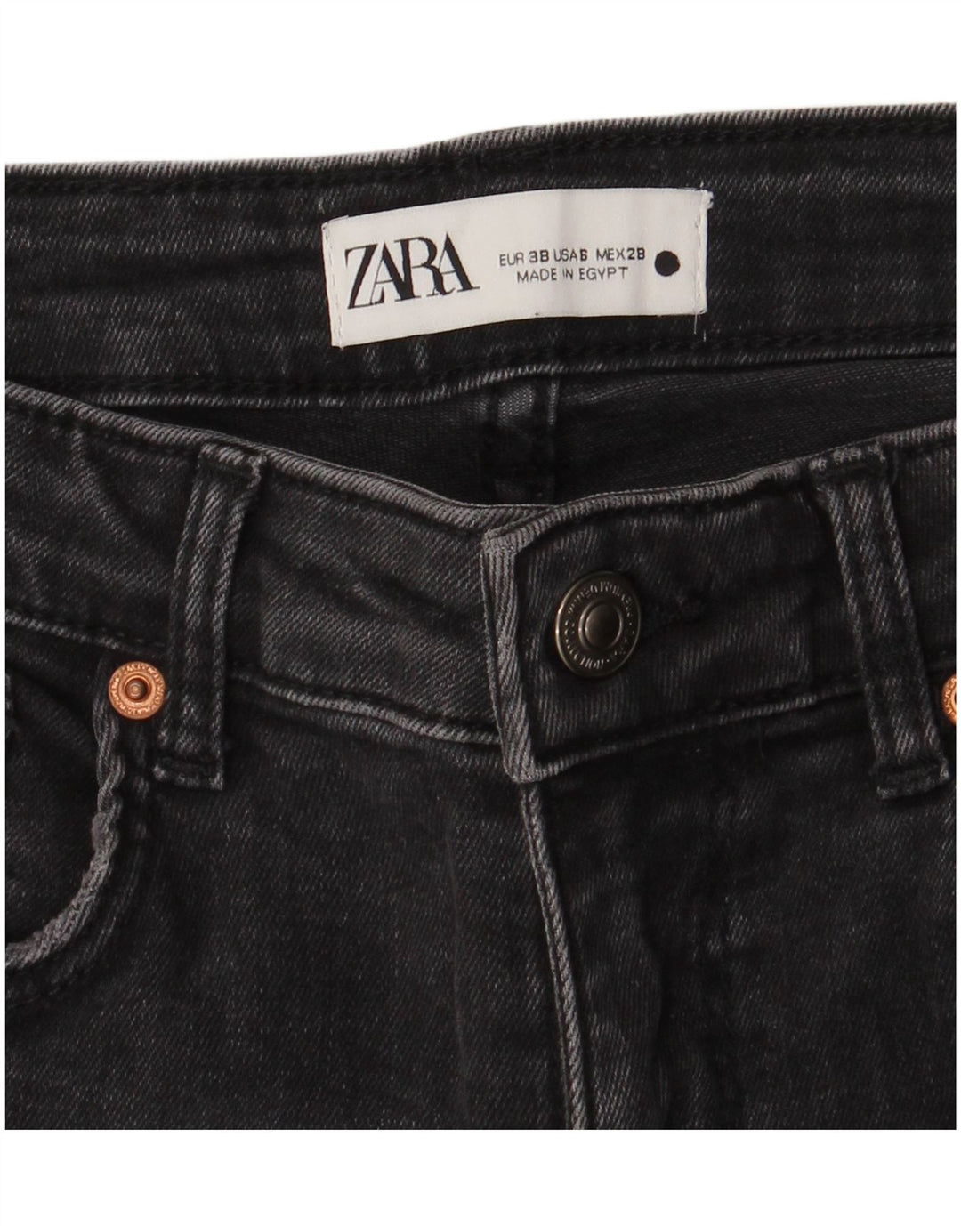 Zara Womens Slim Jeans EU 38 Small W28 L25 Grey