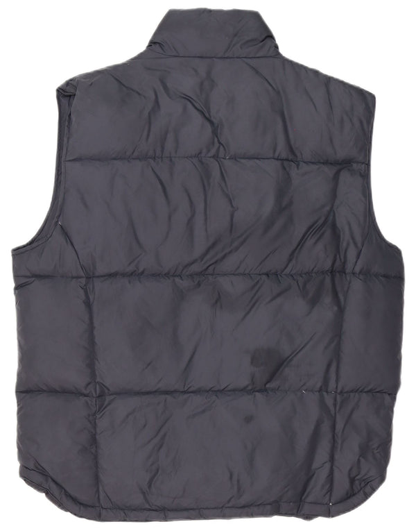 Asics Mens Padded Gilet UK 40 Large Navy Blue Nylon