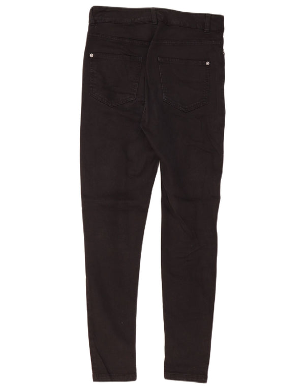 Marks & Spencer Womens Super Skinny Jeans UK 10 Small W30 L29 Black Cotton