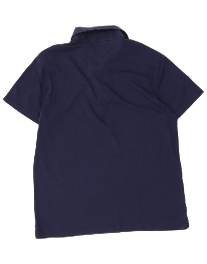 Massimo Dutti Mens Polo Shirt Large Navy Blue