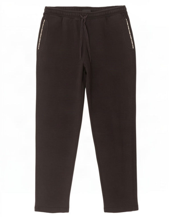 Lotto Womens Tracksuit Trousers UK 12 Medium Black Cotton