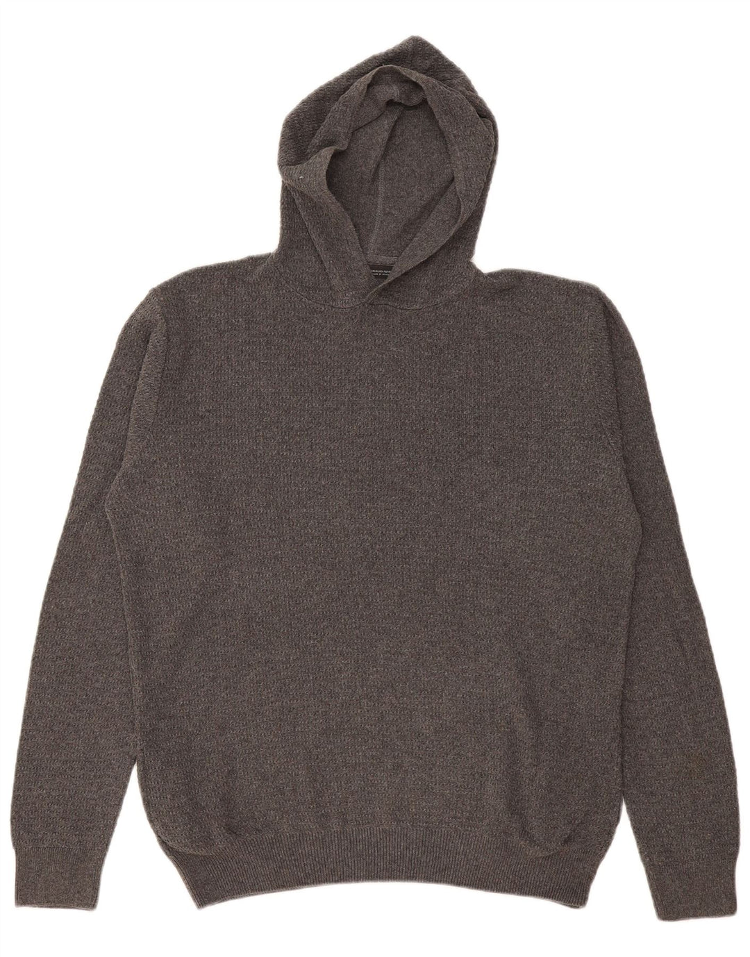 Zara Mens Hooded Jumper Sweater XL Grey