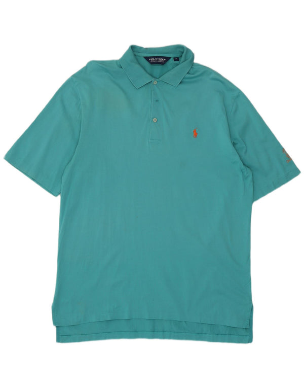 Ralph Lauren Mens Polo Shirt Medium Turquoise Cotton