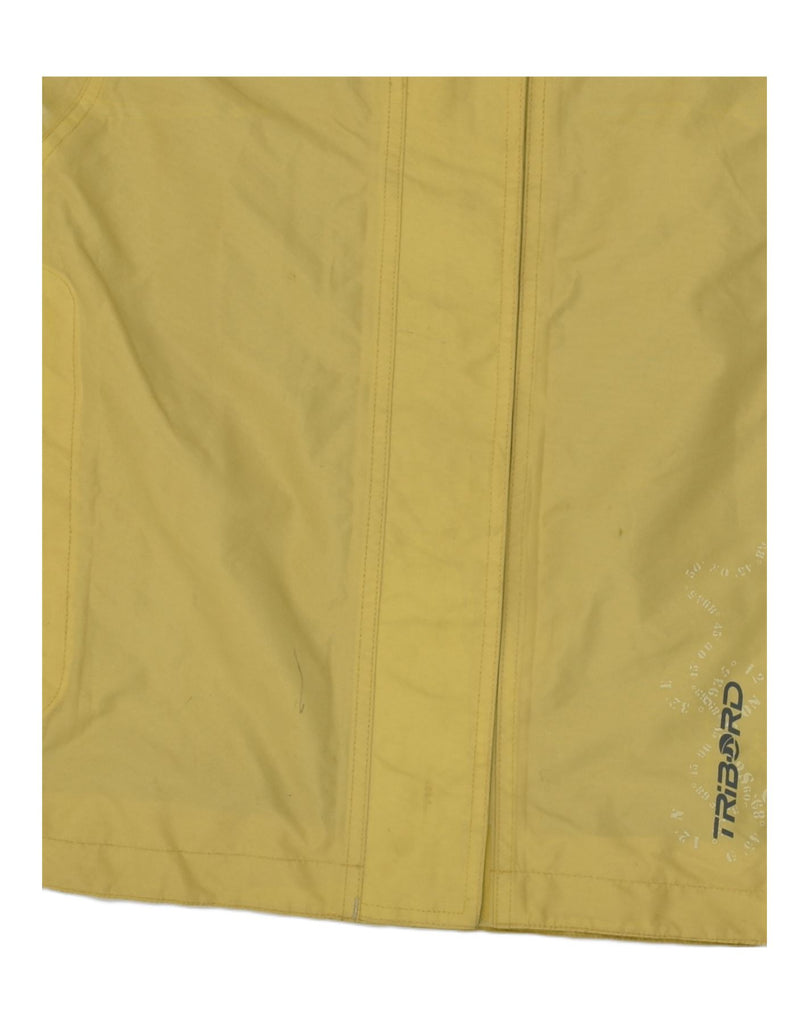 DECATHLON Womens Tribord Rain Jacket UK 14 Medium Yellow Polyamide | Vintage Decathlon | Thrift | Second-Hand Decathlon | Used Clothing | Messina Hembry 