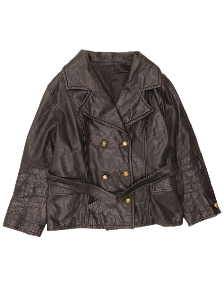 Giamax Womens Leather Jacket EU 44 XL Black