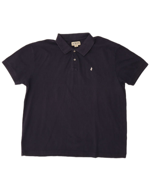Marlboro Classics Mens Polo Shirt 4XL Navy Blue